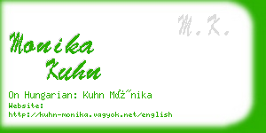 monika kuhn business card